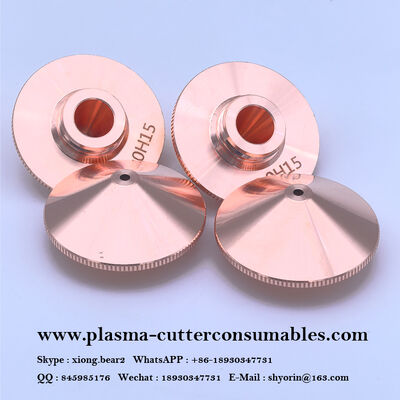 نازل برش لیزر D28 M11 لایه تکی و دو لایه مسی مقاوم در برابر خوردگی برای هد لیزر WSX Han's Hongshan